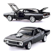 Fast and Furious Dodge Charger toy car by Huitich in black with detailed engine and opening doors